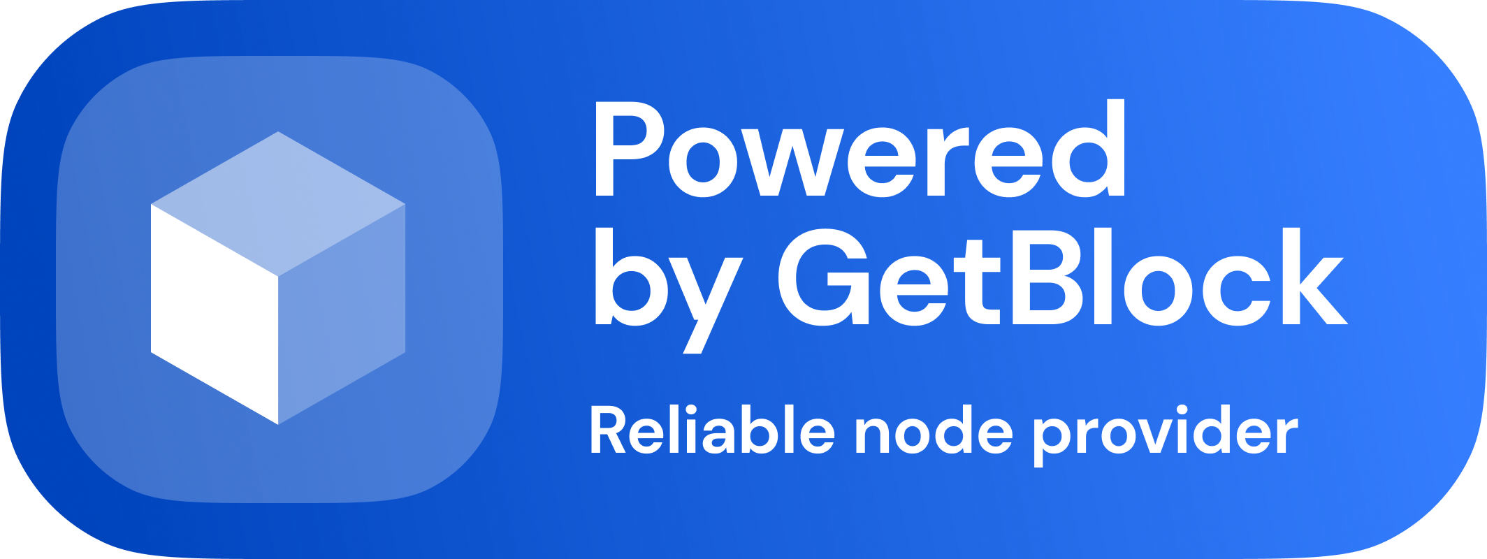 Powered by GetBlock - Reliable node provider